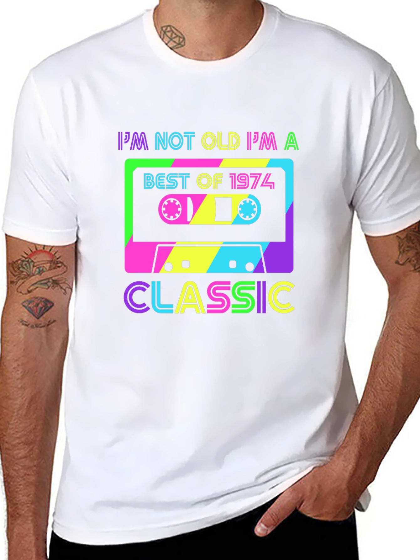 Retro 1974 Cassette Graphic T-Shirt