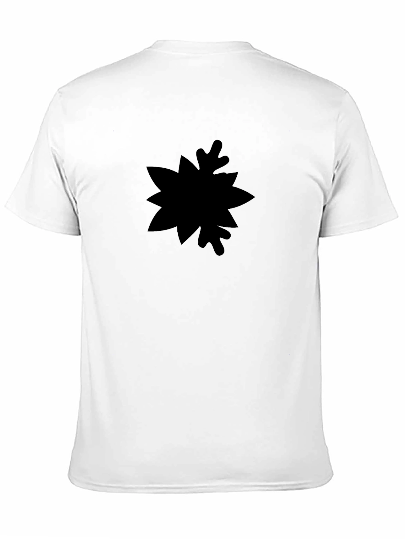 Mens Black Graphic Tee - Abstract Design