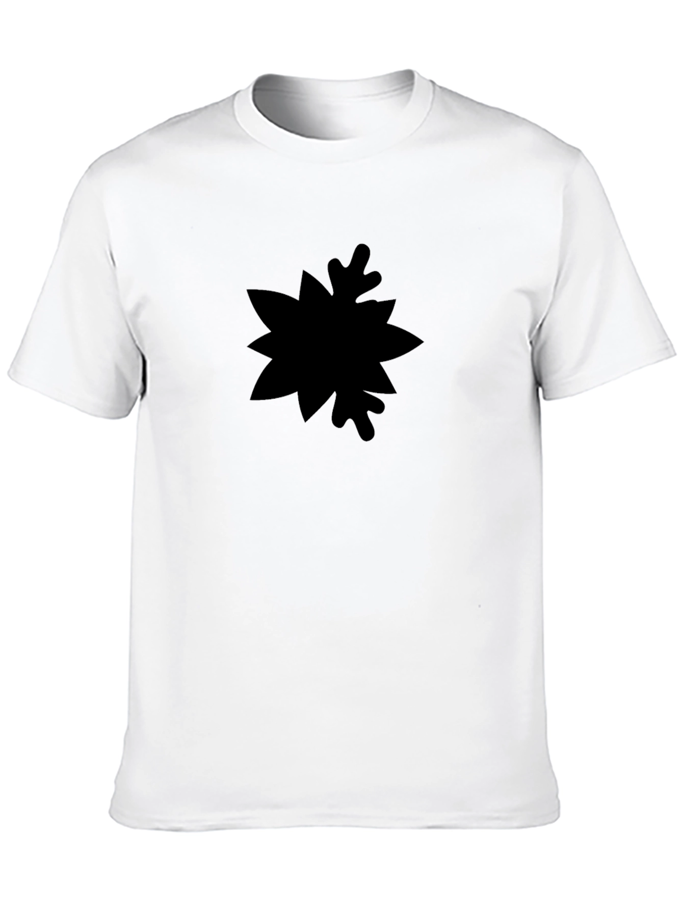 Mens Black Graphic Tee - Abstract Design