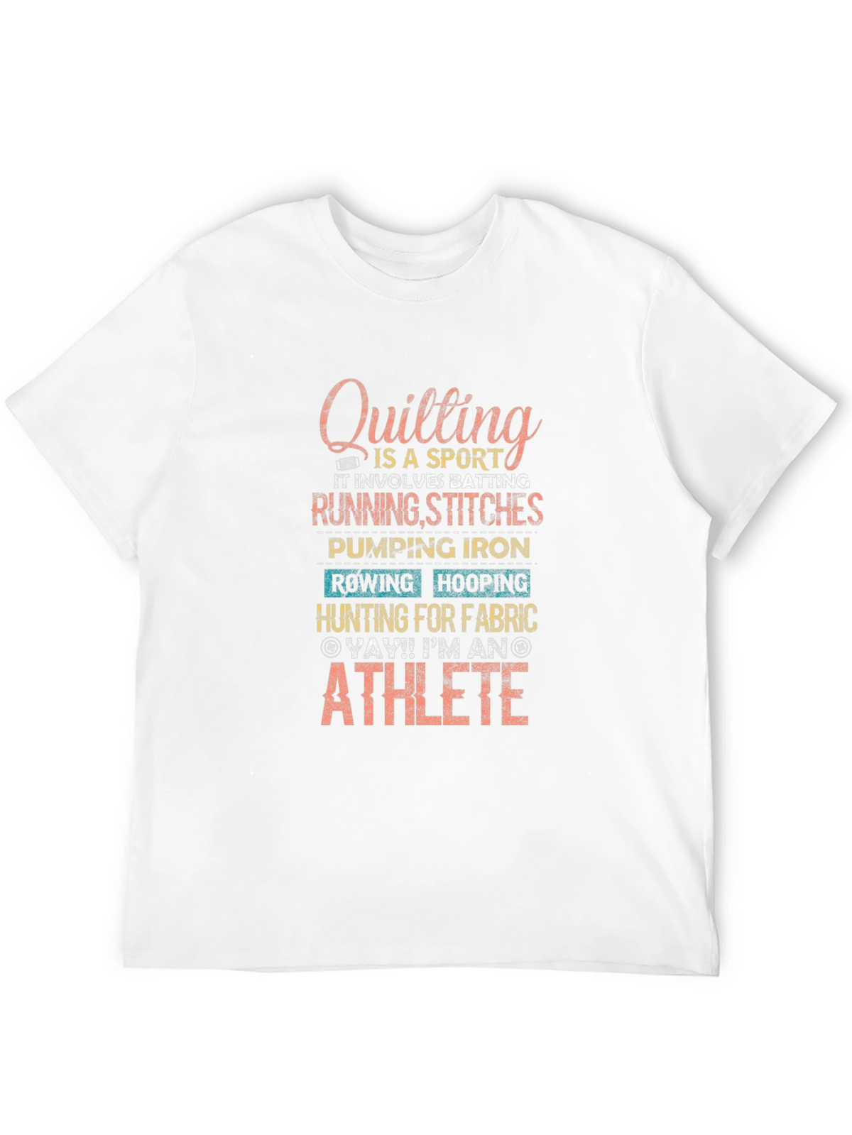 Quilting Athlete T-Shirt - Sport Hobby Tee