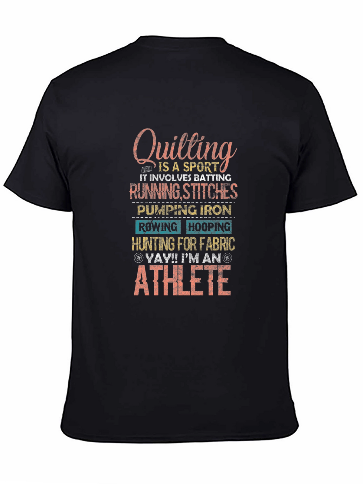 Quilting Athlete T-Shirt - Sport Hobby Tee