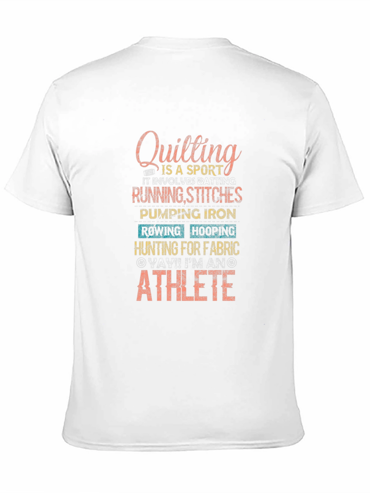 Quilting Athlete T-Shirt - Sport Hobby Tee