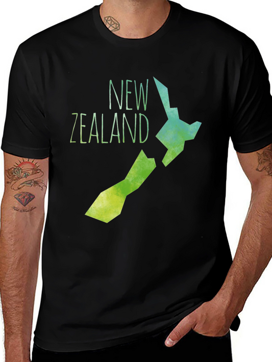 New Zealand Watercolor Graphic Tee