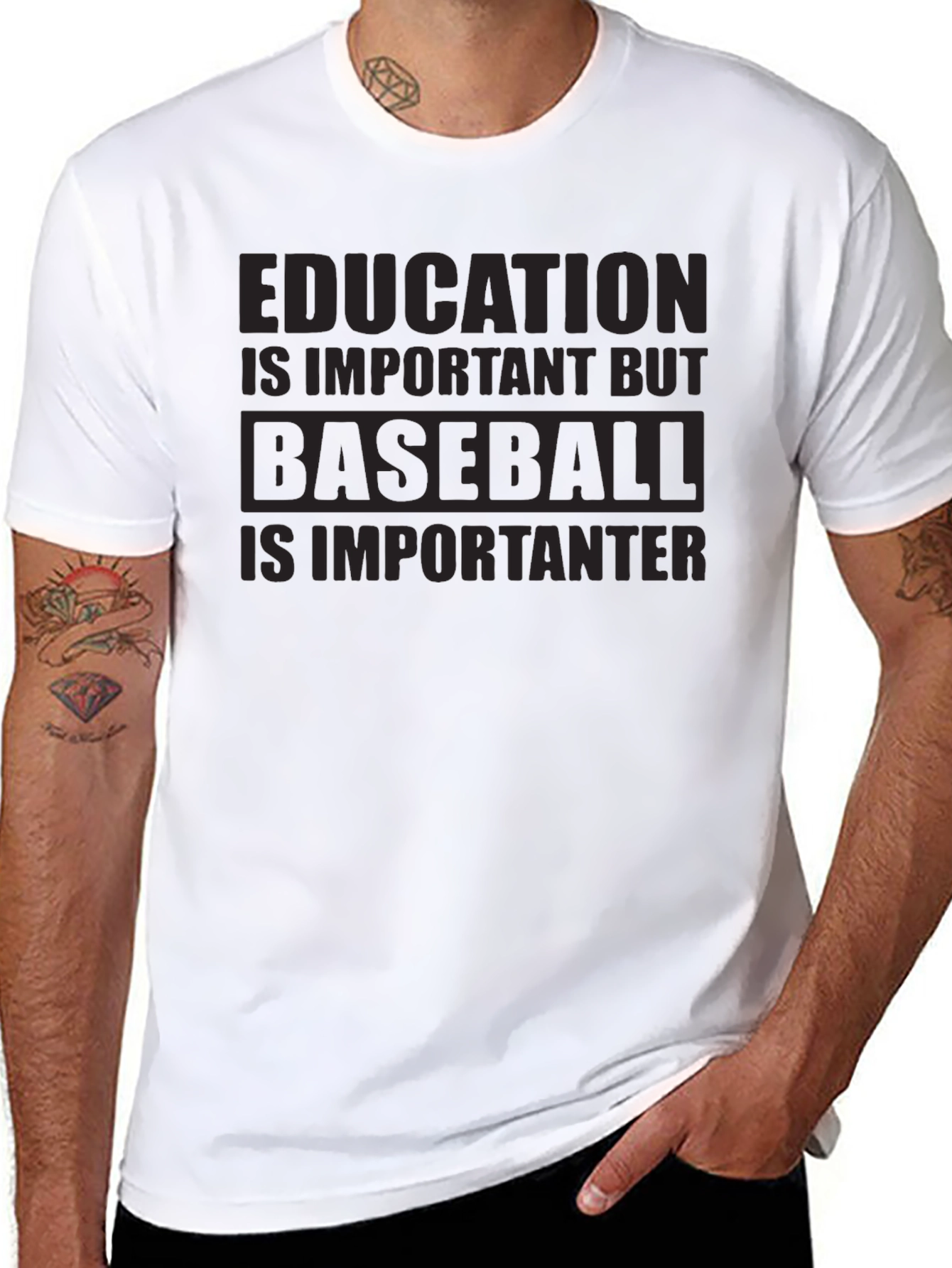 Baseball is Importanter Graphic Tee