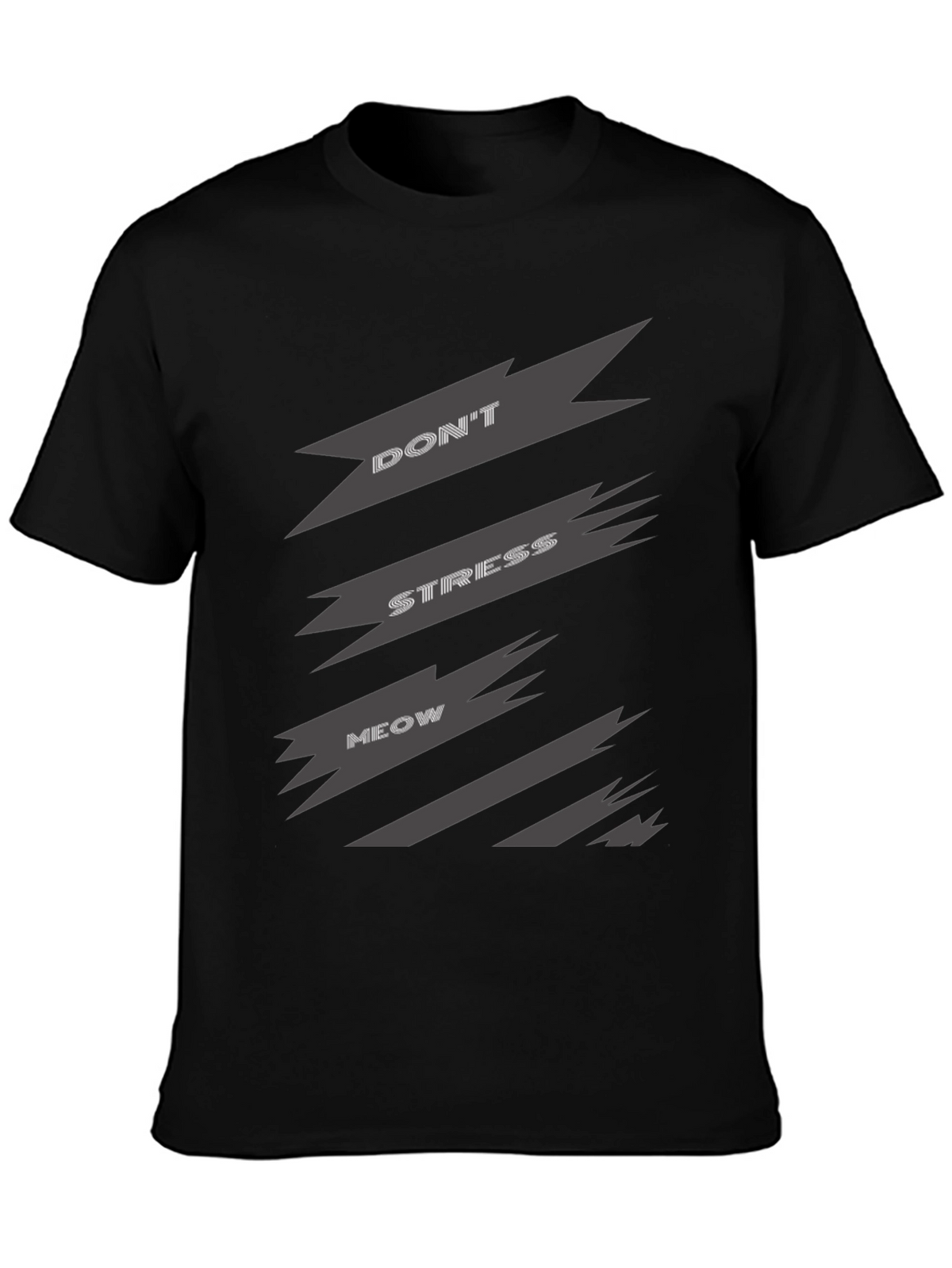 Dont Stress Meow Graphic Tee - Relaxed Fit