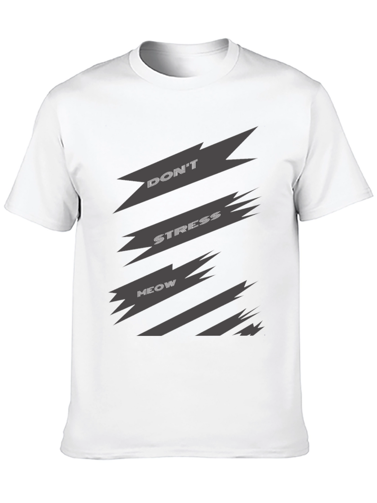 Dont Stress Meow Graphic Tee - Relaxed Fit