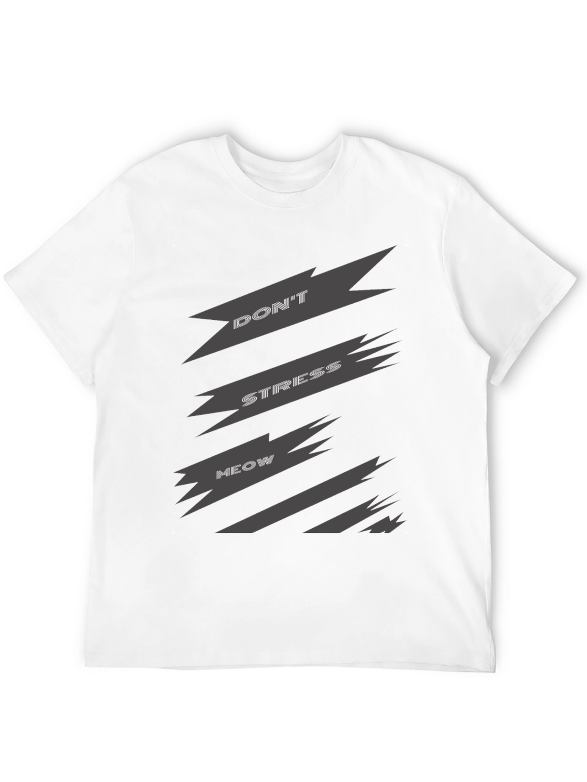 Dont Stress Meow Graphic Tee - Relaxed Fit