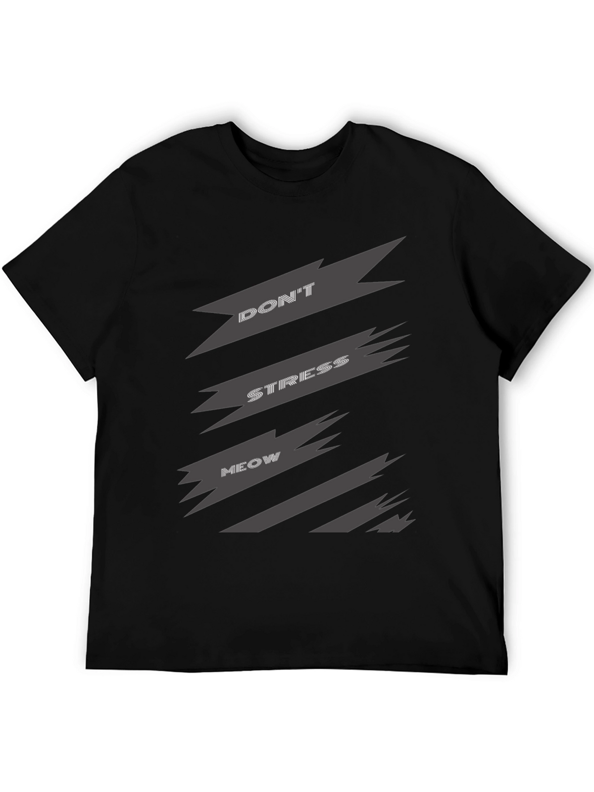 Dont Stress Meow Graphic Tee - Relaxed Fit