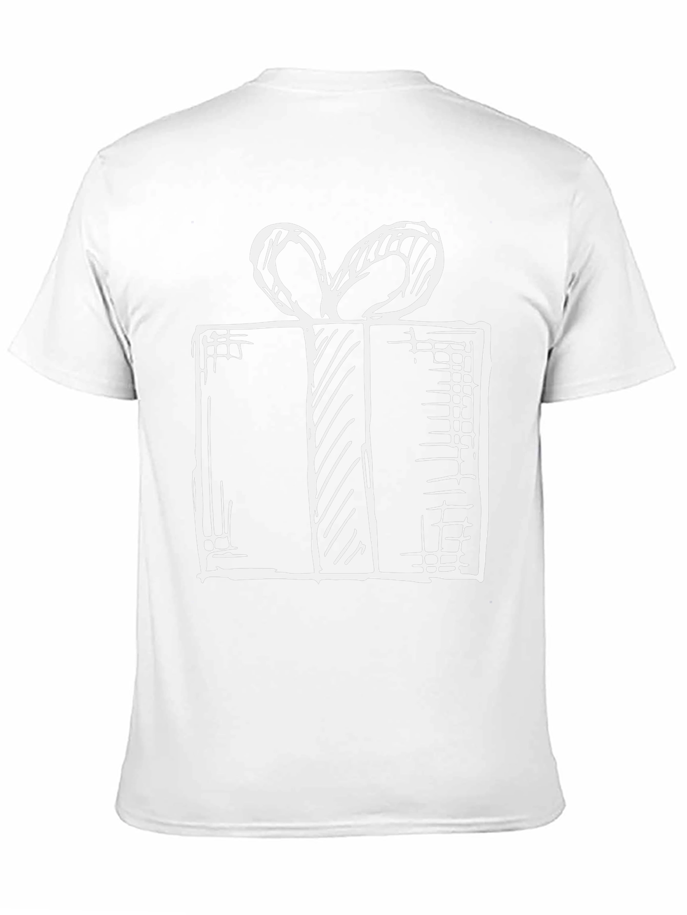 Gift Box Graphic T-Shirt - Stylish Holiday Tee