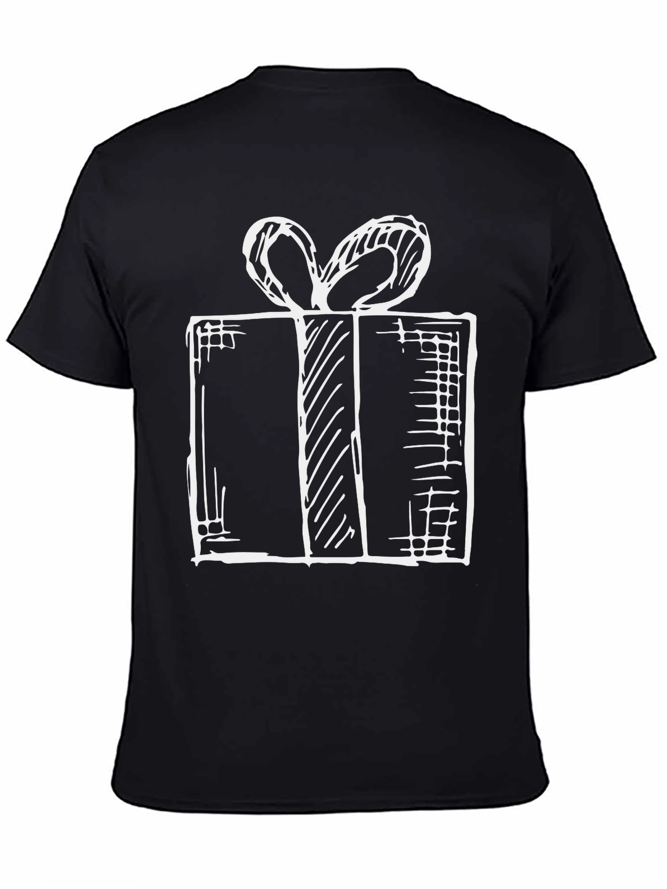 Gift Box Graphic T-Shirt - Stylish Holiday Tee