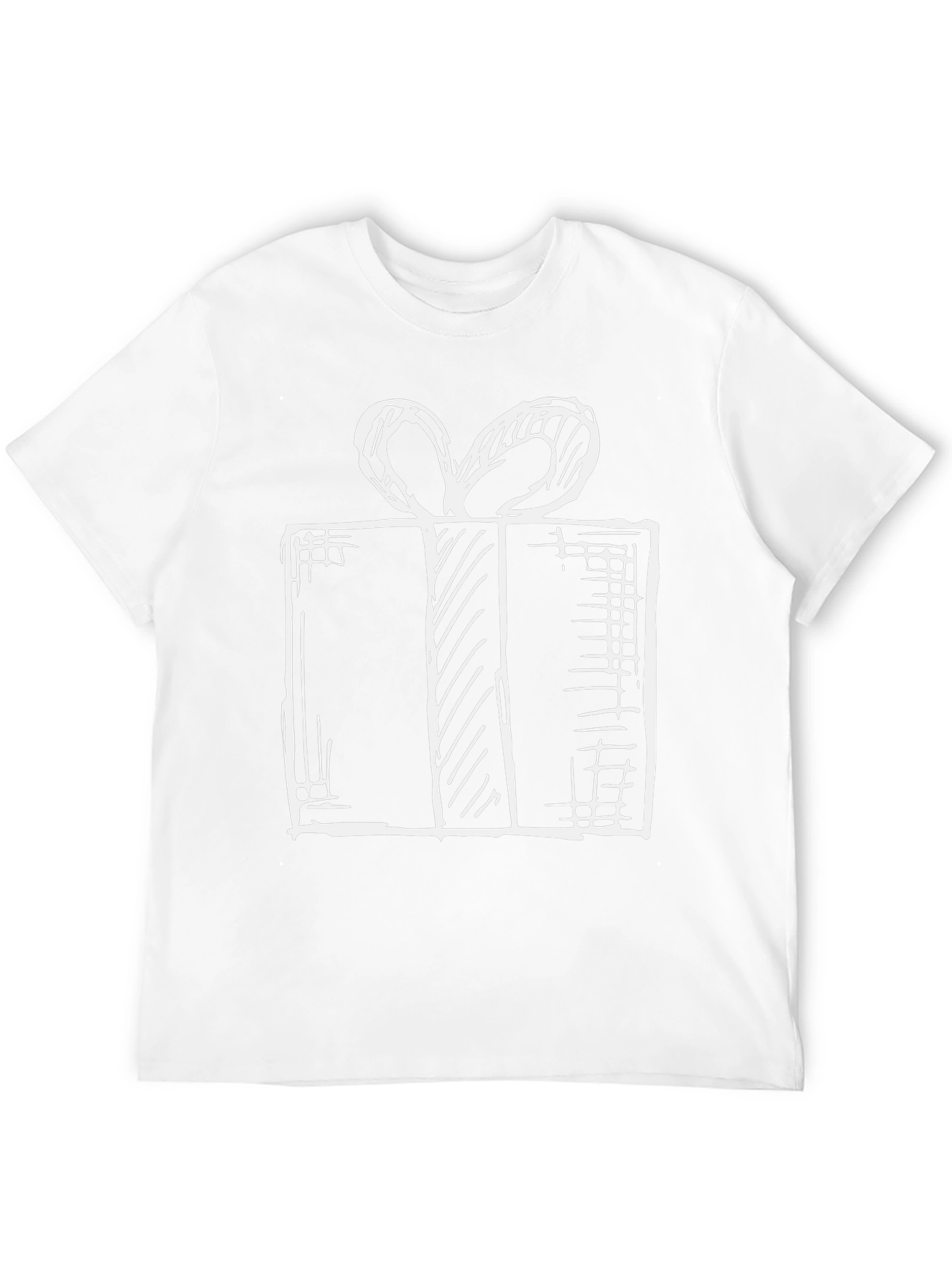 Gift Box Graphic T-Shirt - Stylish Holiday Tee