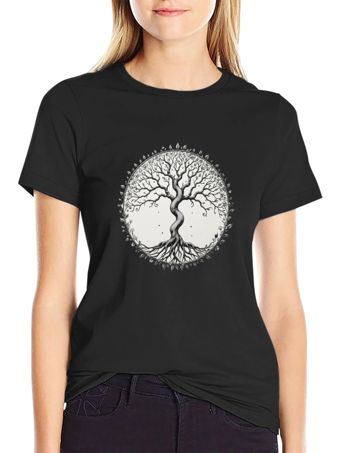 Tree of Life Graphic T-Shirt - Black