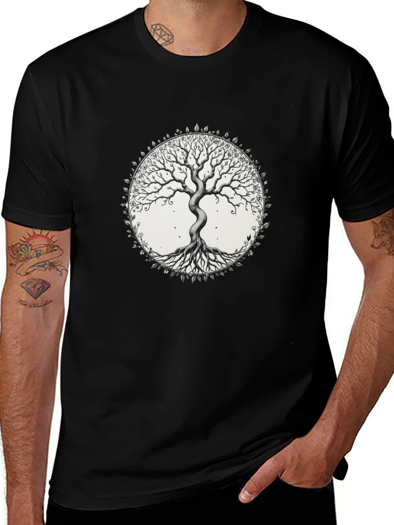 Tree of Life Graphic T-Shirt - Black