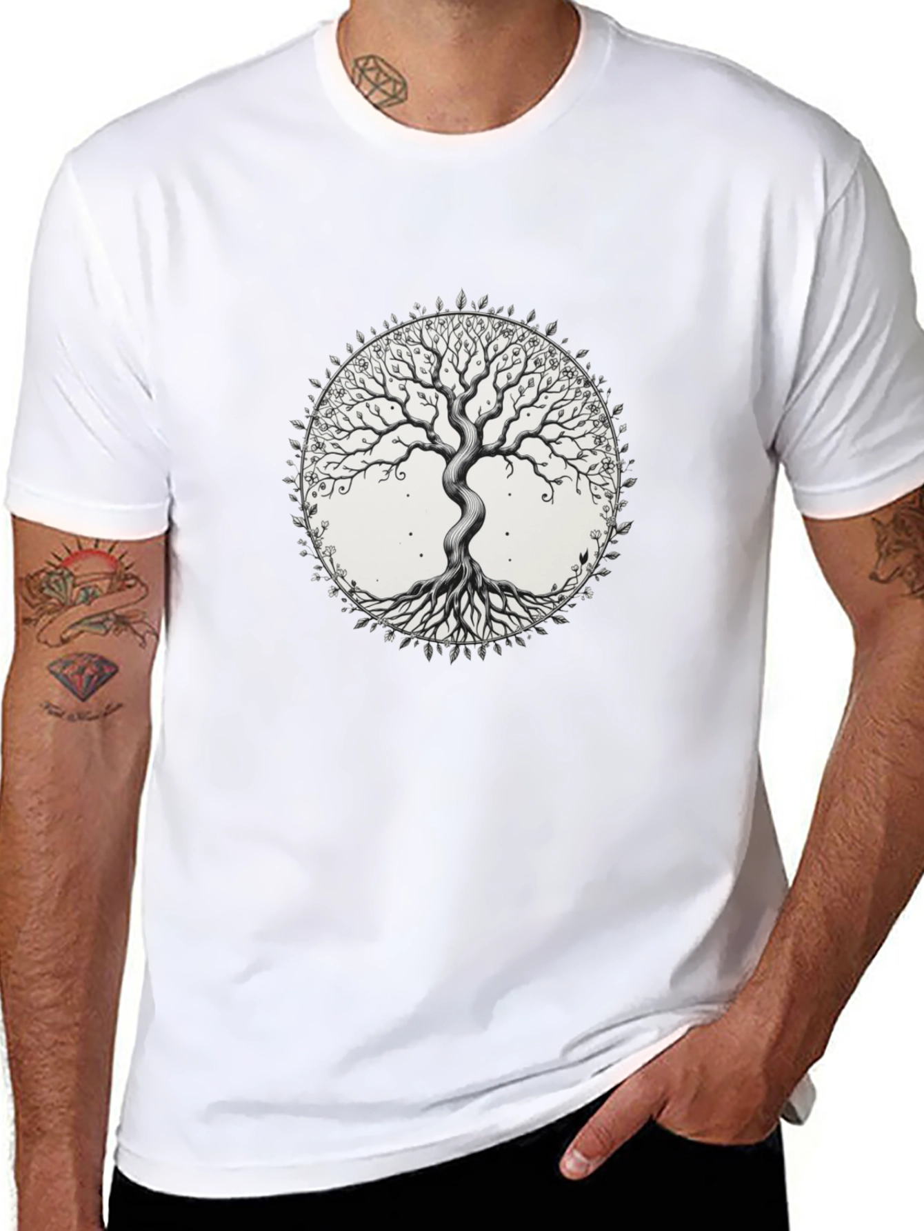 Tree of Life Graphic T-Shirt - Black