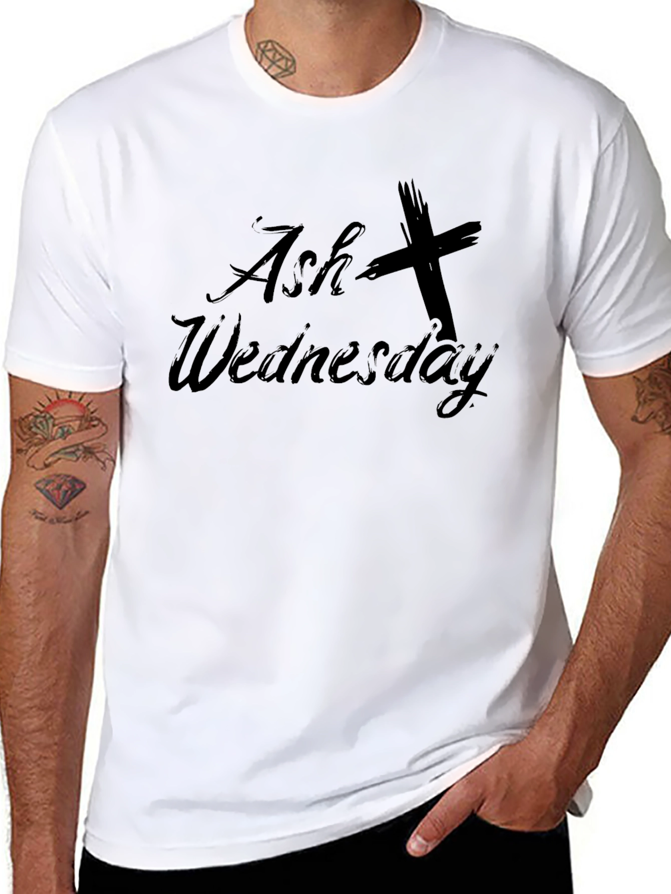 Ash Wednesday Graphic T-Shirt - Black