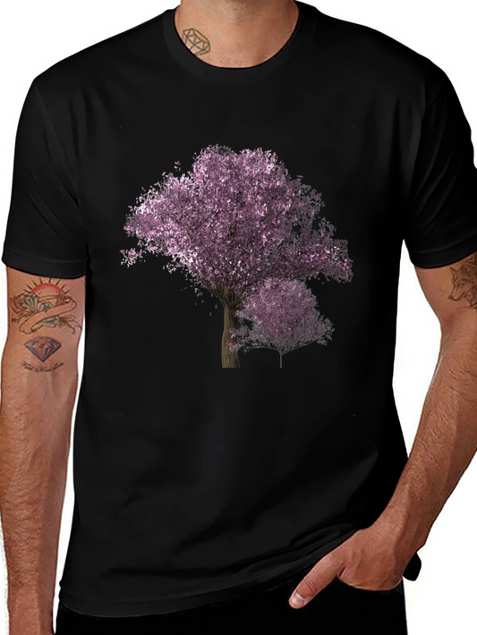 Blooming Tree Graphic Tee - Black