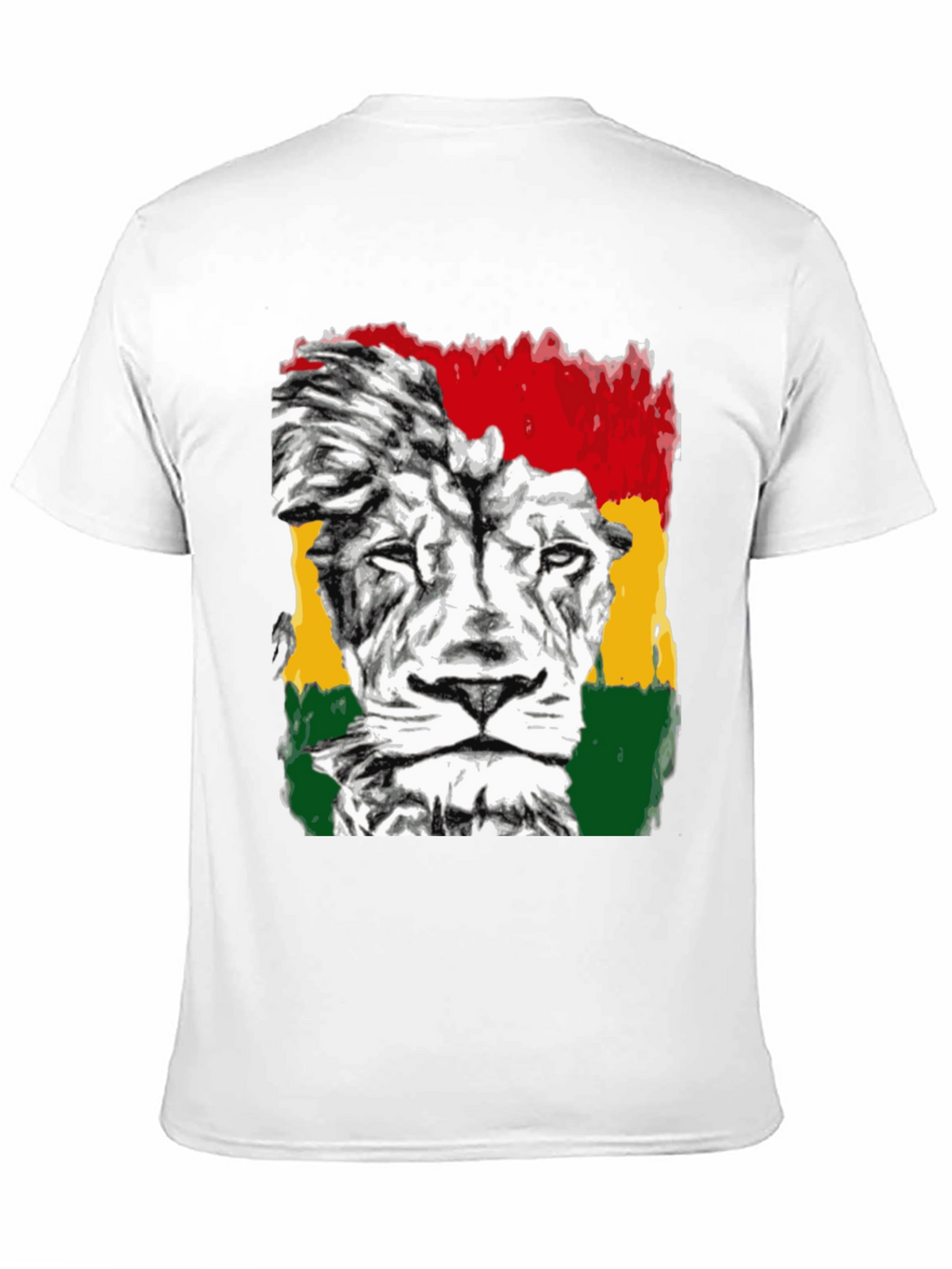 Rasta Lion Graphic Tee - Reggae Inspired Black T-Shirt