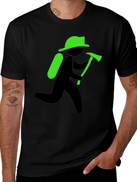 Firefighter Graphic Tee - Black