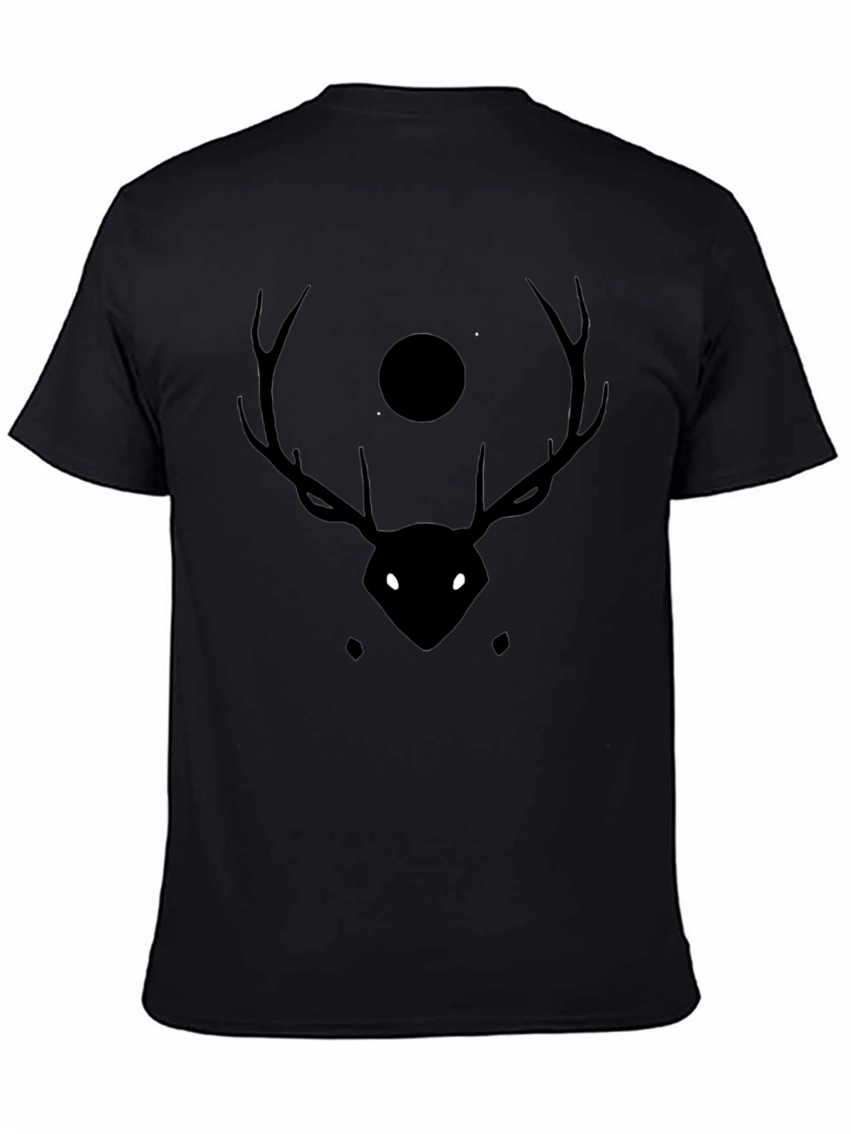 Mystic Deer Black T-Shirt - Stylish Graphic Tee