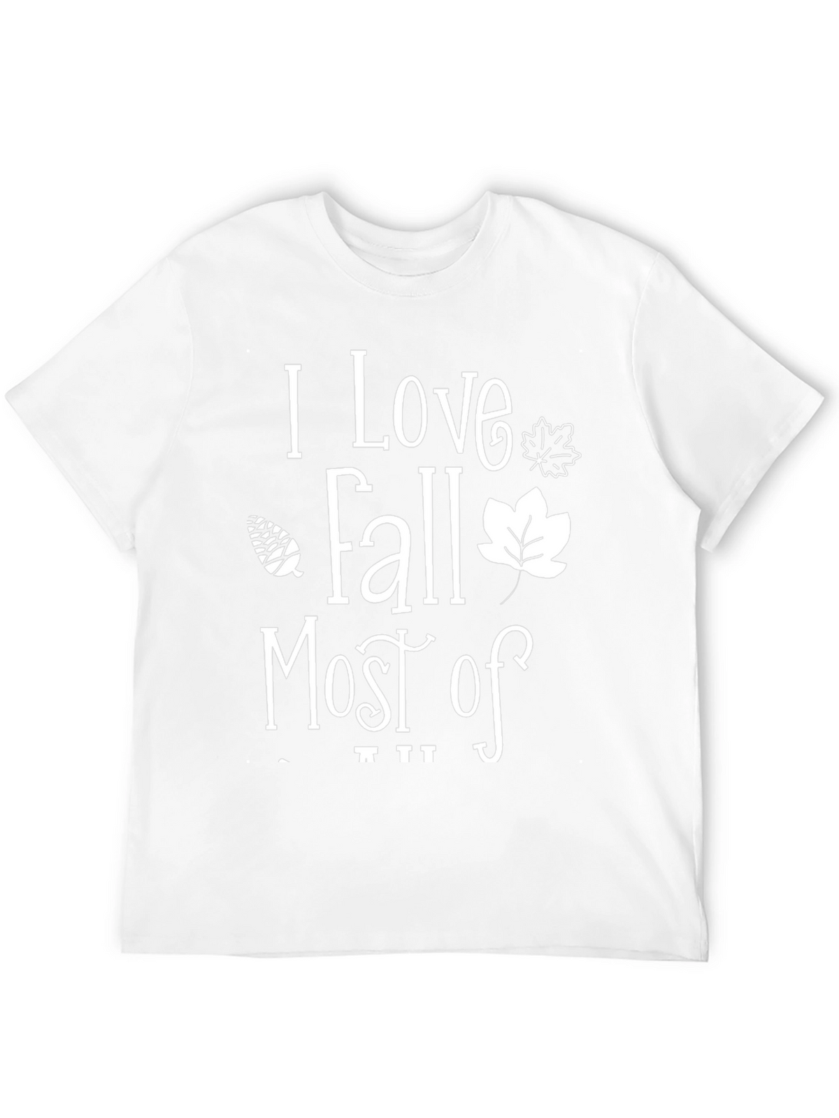 I Love Fall Most Of All Black Graphic Tee