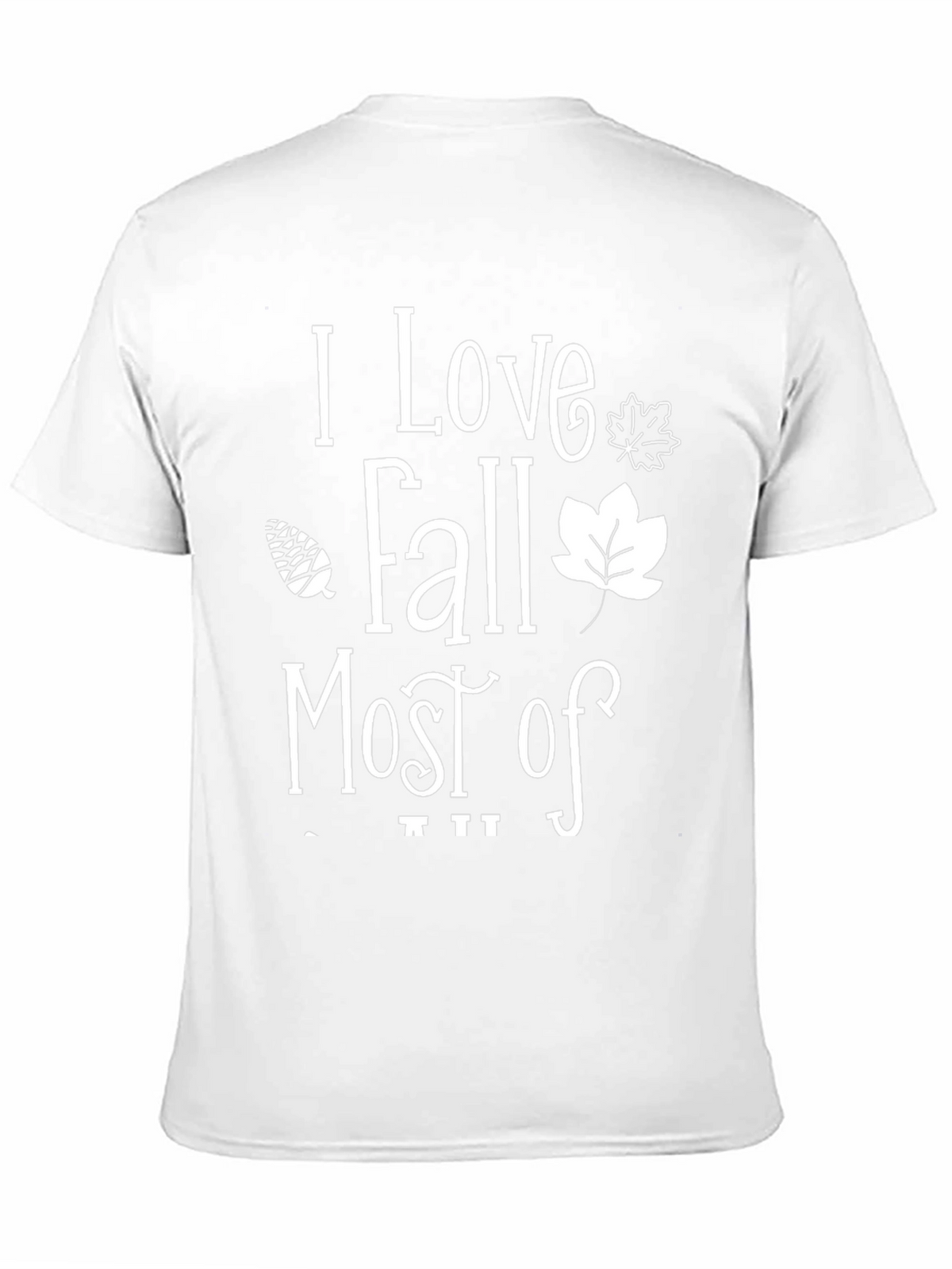 I Love Fall Most Of All Black Graphic Tee