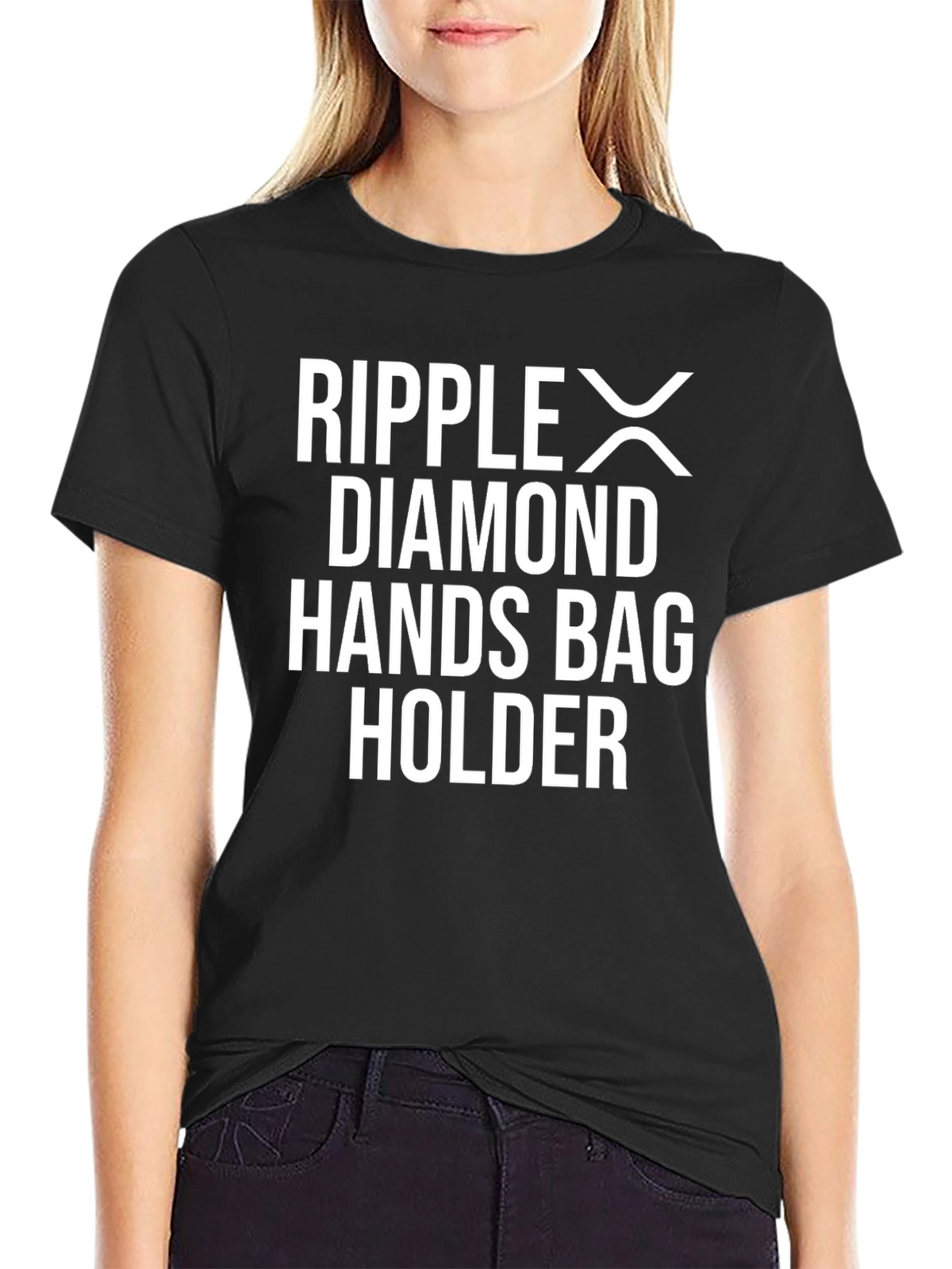 Ripple XRP Diamond Hands Bag Holder T-Shirt