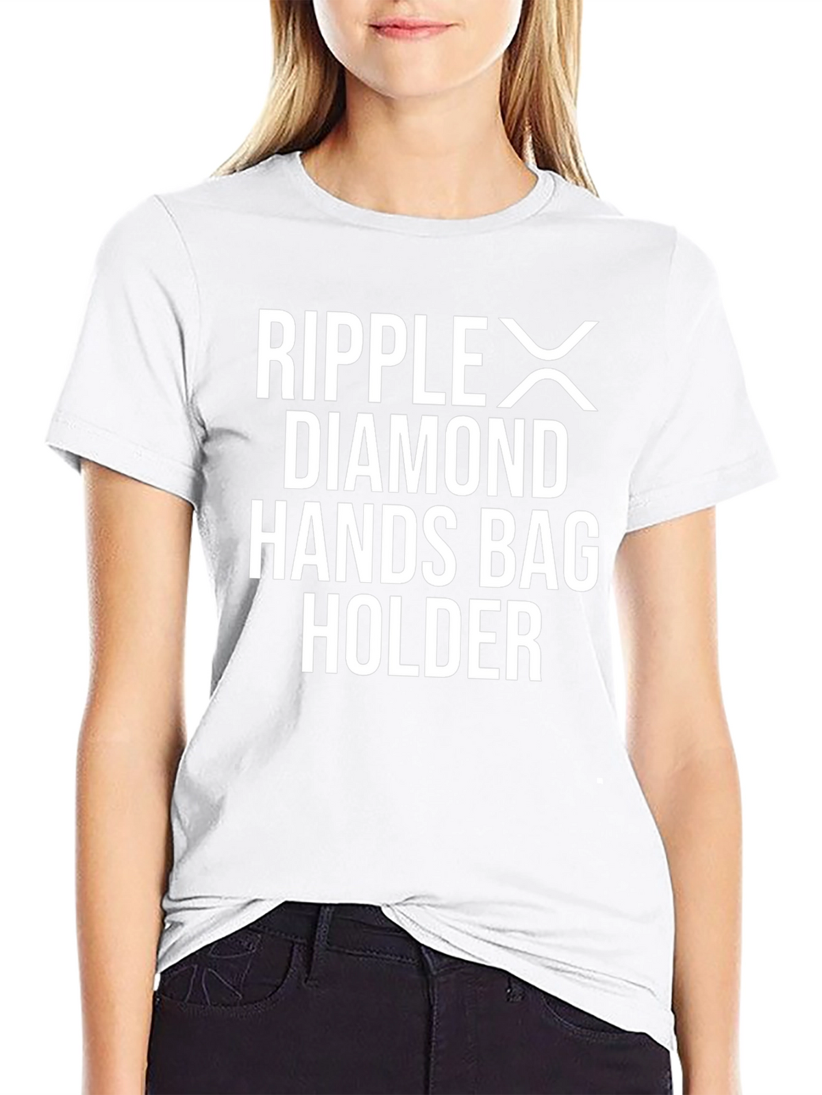 Ripple XRP Diamond Hands Bag Holder T-Shirt
