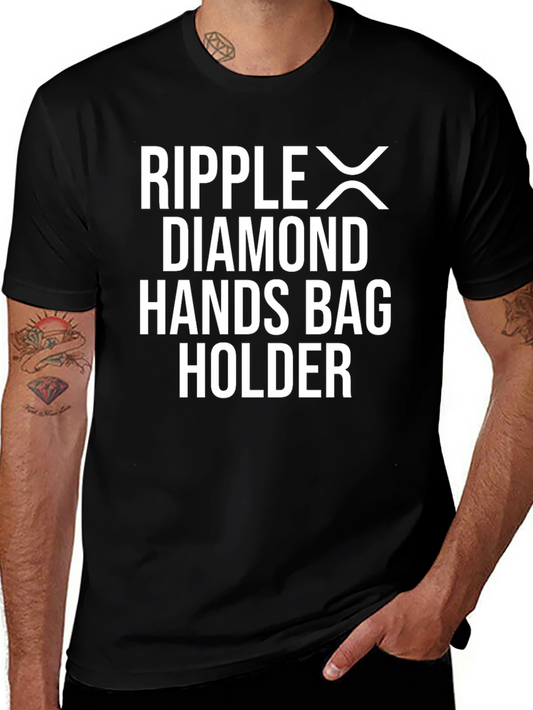 Ripple XRP Diamond Hands Bag Holder T-Shirt
