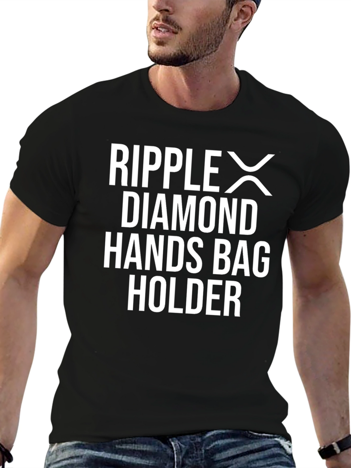 Ripple XRP Diamond Hands Bag Holder T-Shirt