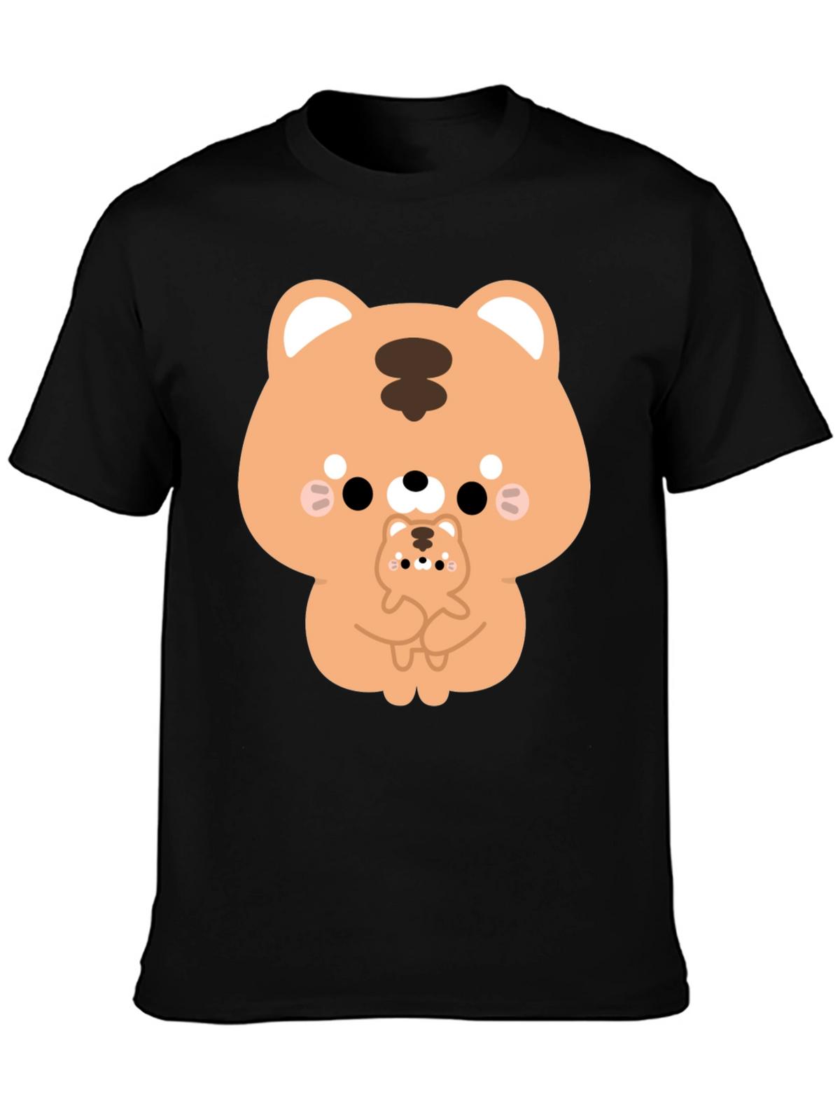 Cute Cartoon Tiger Graphic T-Shirt