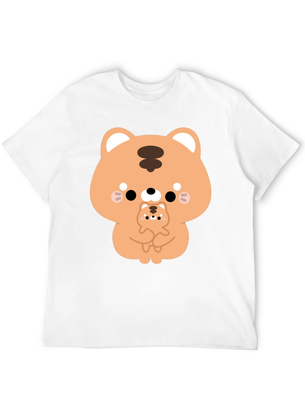 Cute Cartoon Tiger Graphic T-Shirt
