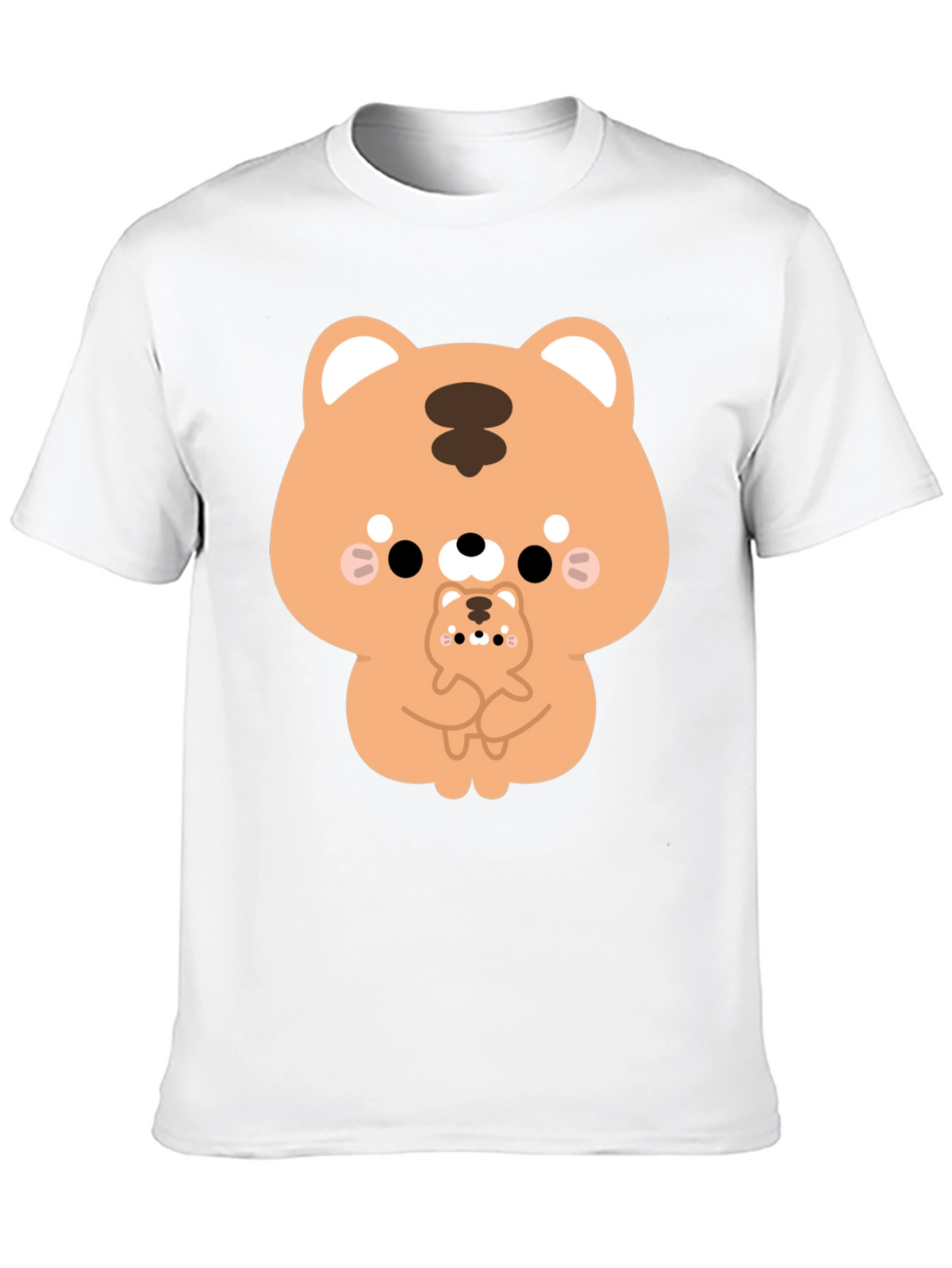 Cute Cartoon Tiger Graphic T-Shirt