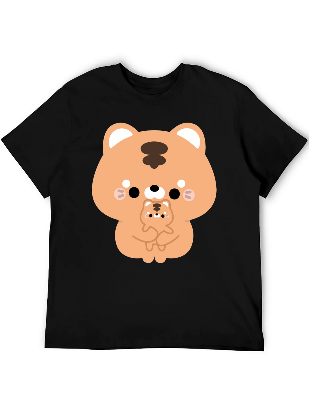 Cute Cartoon Tiger Graphic T-Shirt