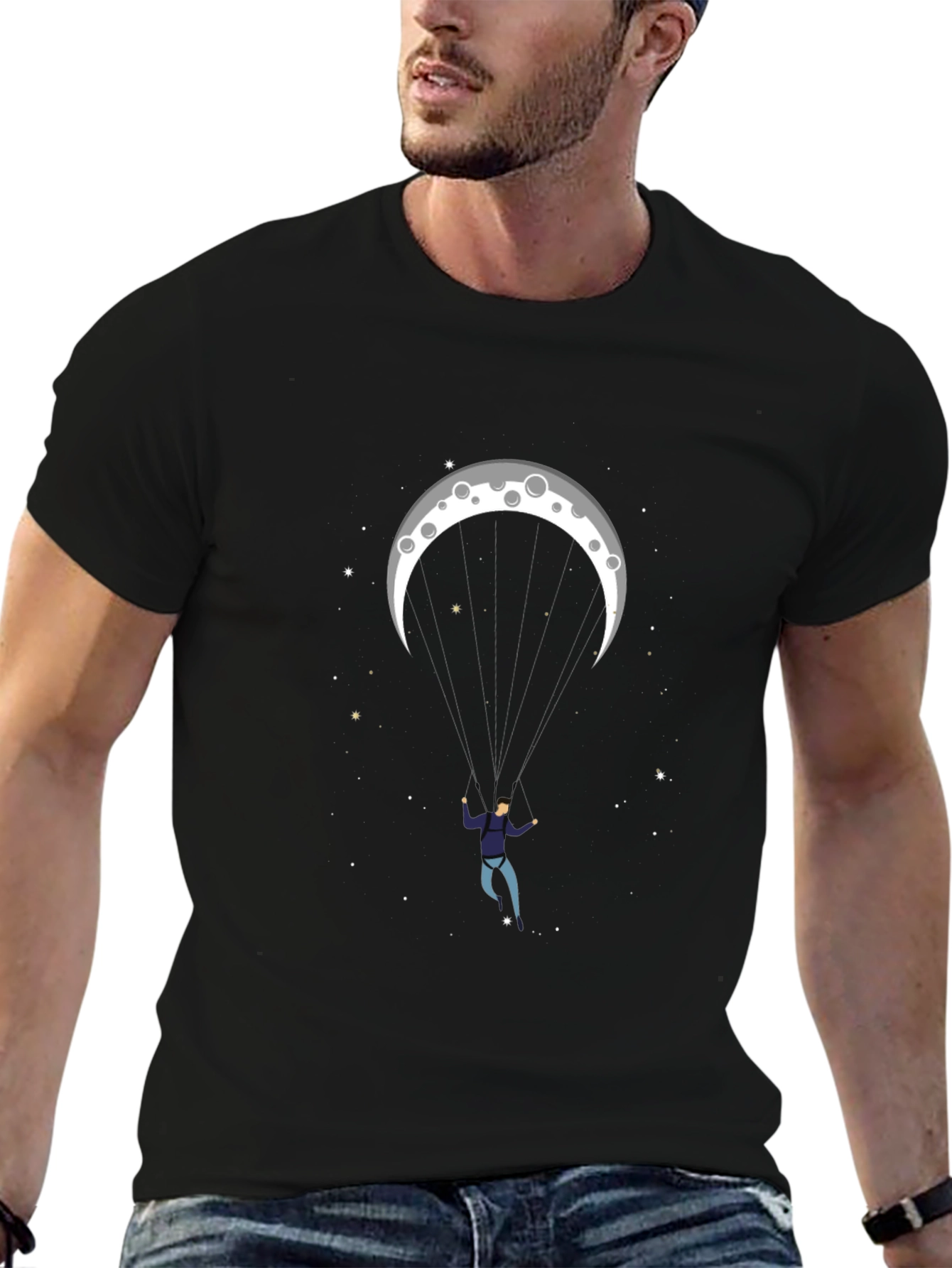 Lunar Skydiving Graphic Tee