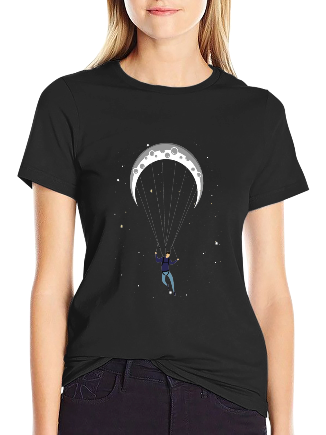 Lunar Skydiving Graphic Tee