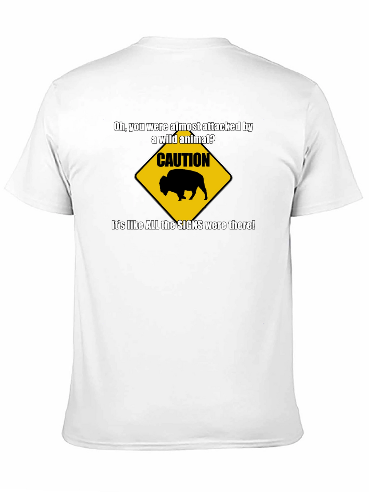 Caution Wild Animal Graphic T-Shirt