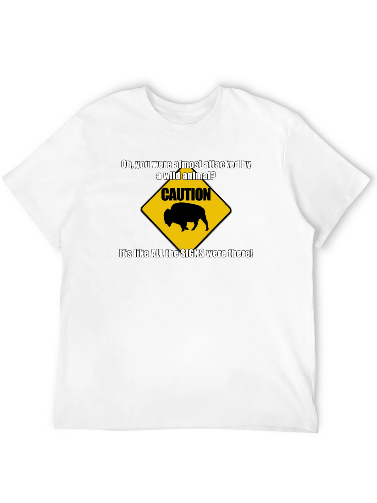 Caution Wild Animal Graphic T-Shirt