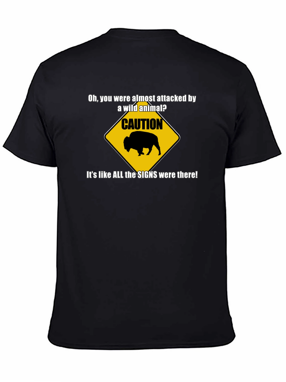 Caution Wild Animal Graphic T-Shirt