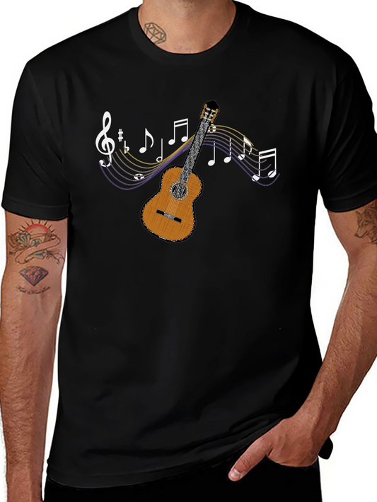 Musical Guitar Graphic T-Shirt