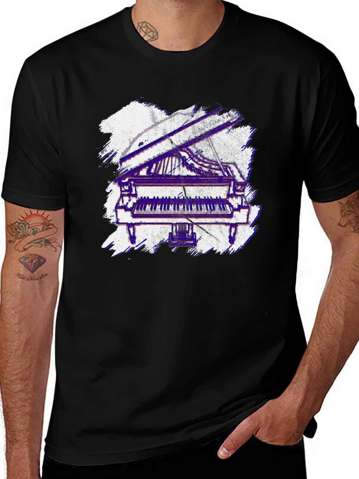 Piano Graphic Tee - Musicians Style