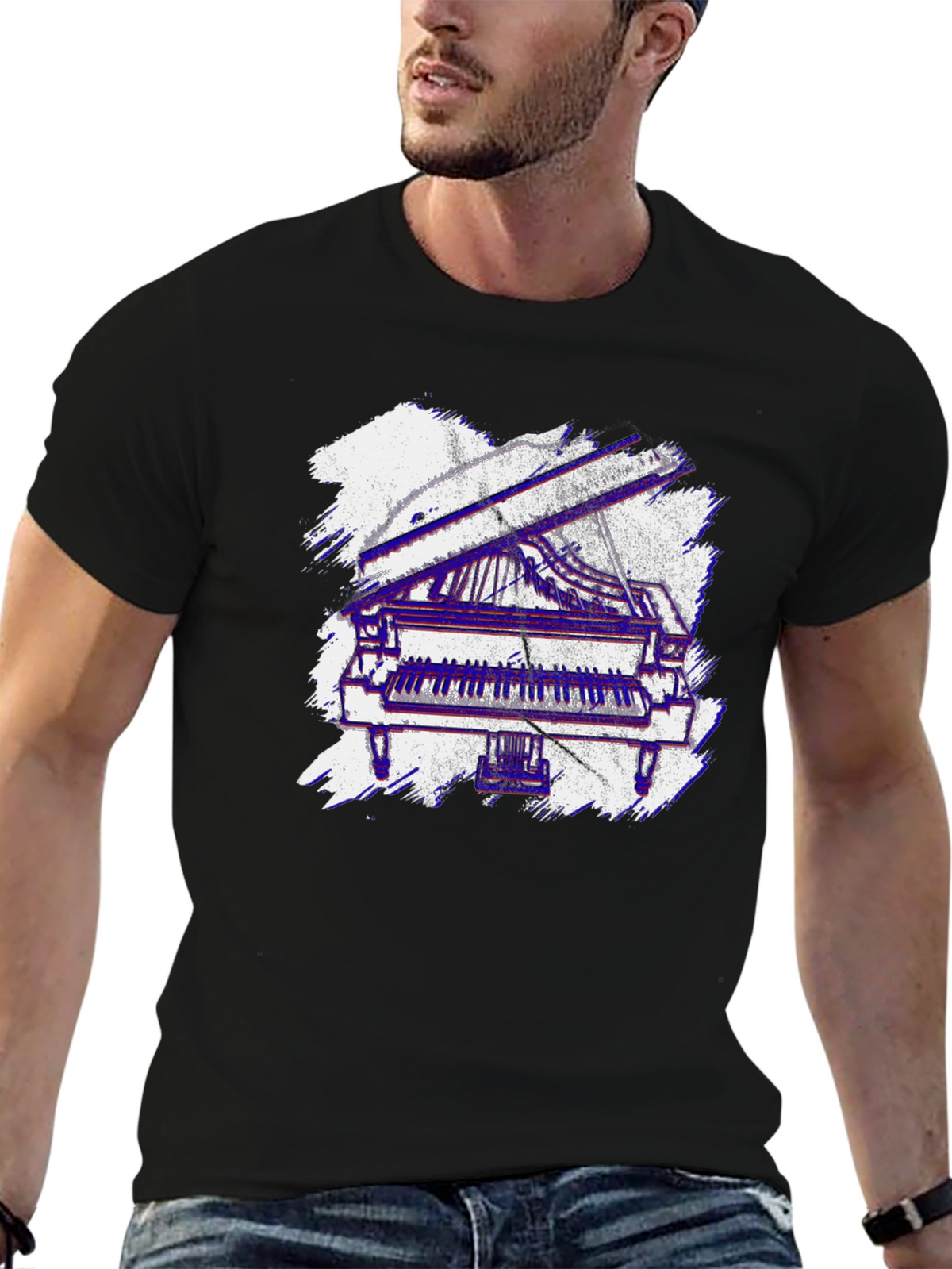 Piano Graphic Tee - Musicians Style