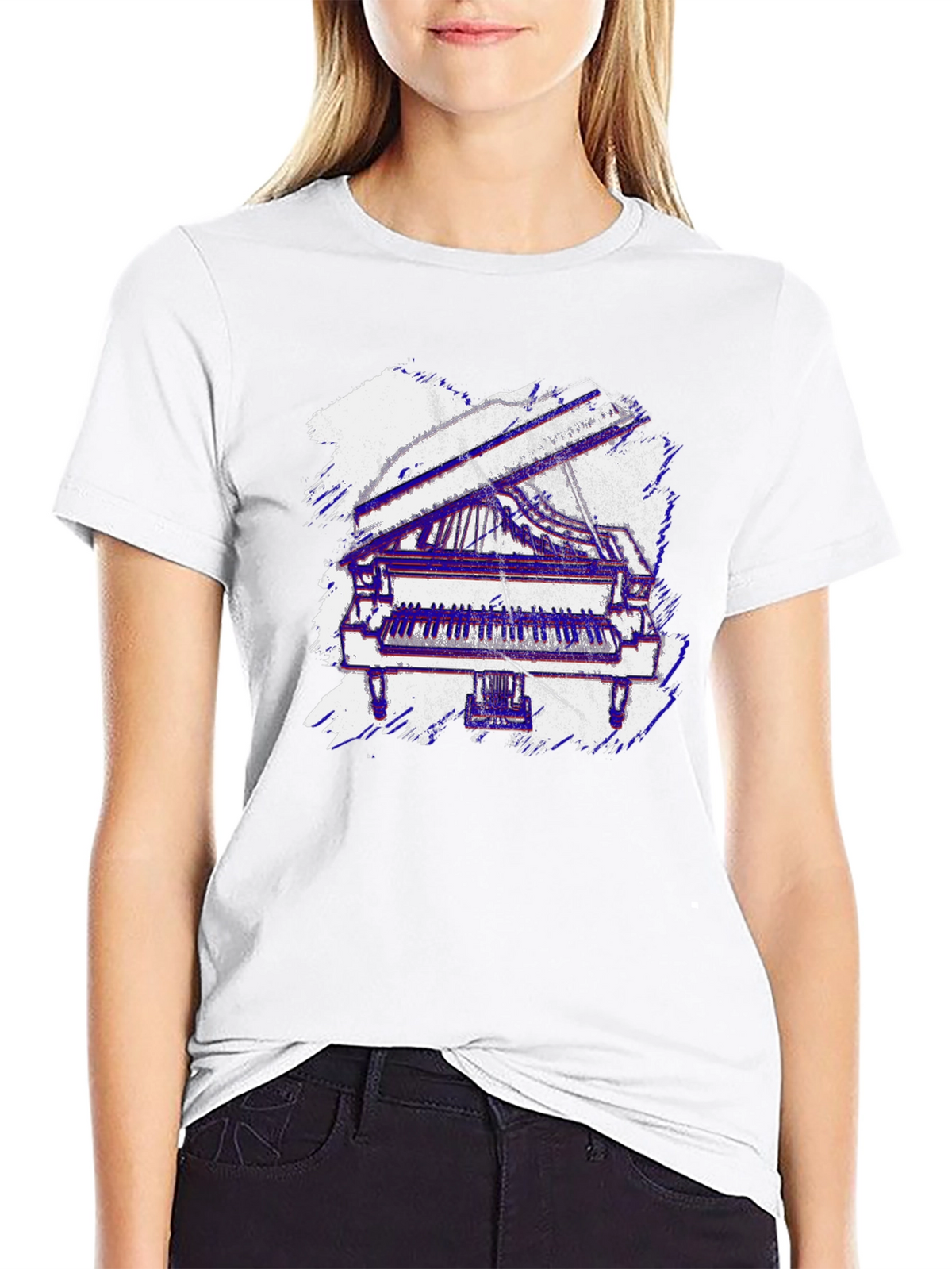 Piano Graphic Tee - Musicians Style