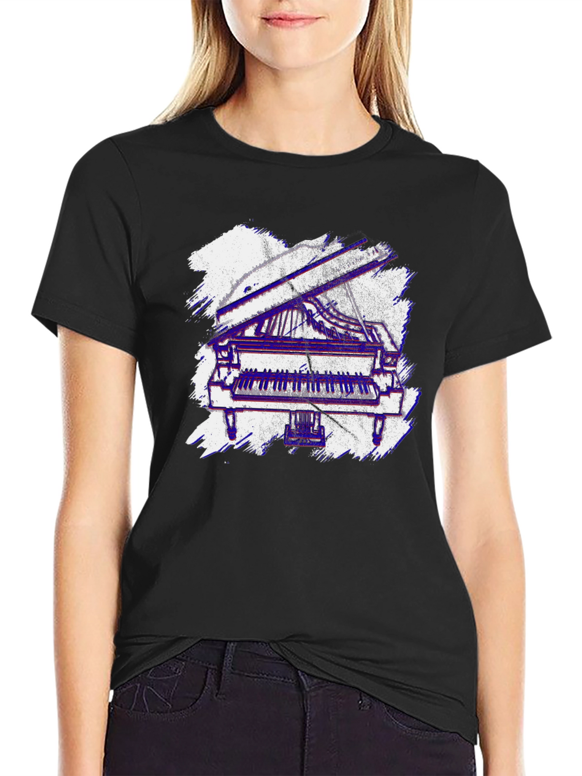 Piano Graphic Tee - Musicians Style