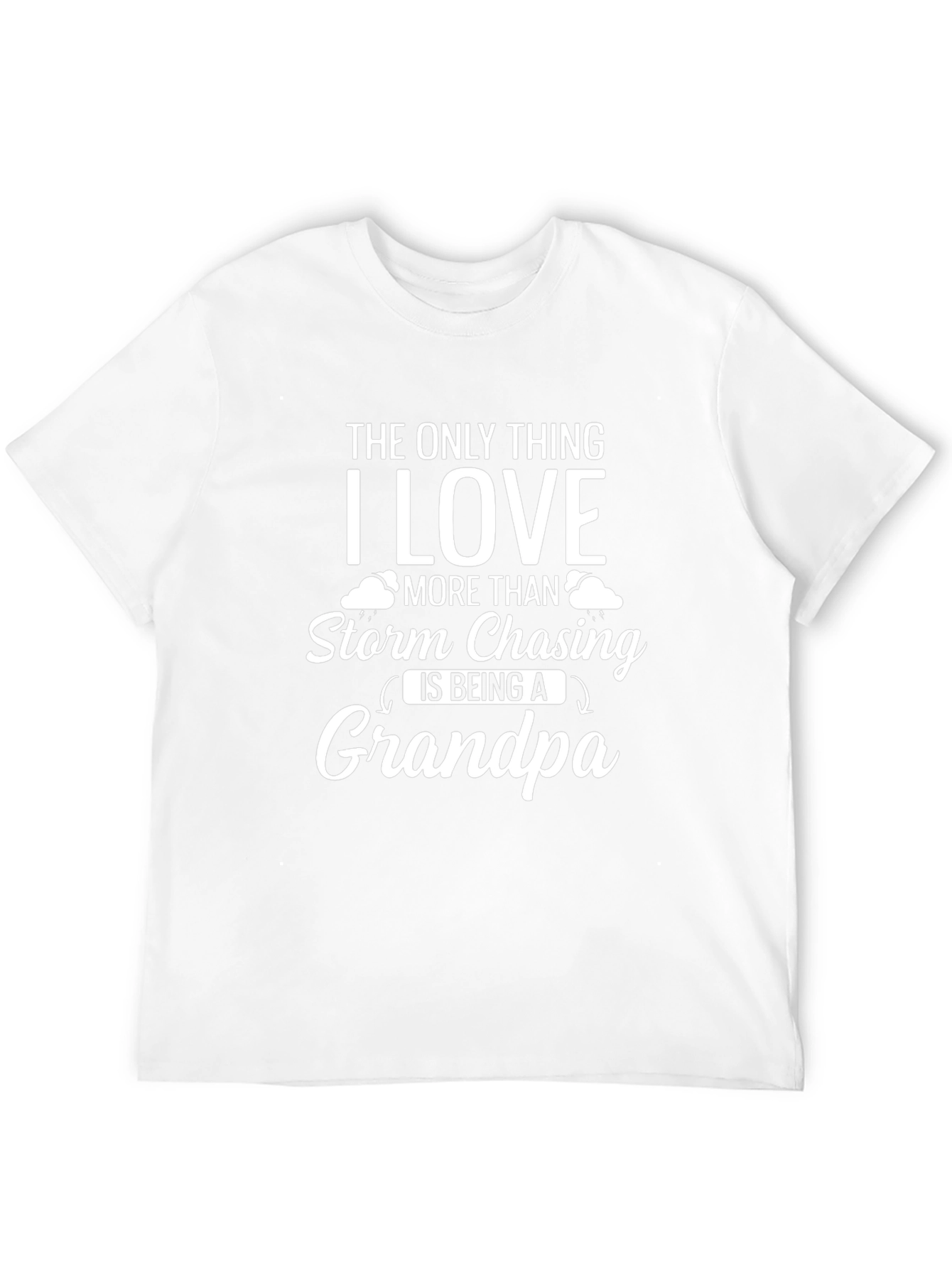 Storm Chasing Grandpa Graphic Tee - Black