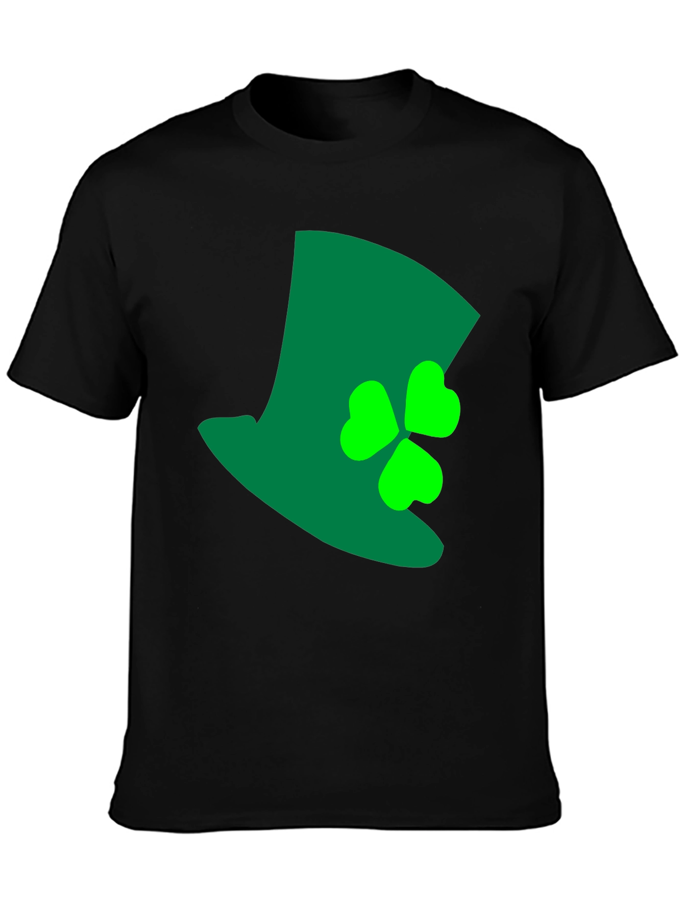 St. Patricks Day Top Hat Shamrock Graphic Tee