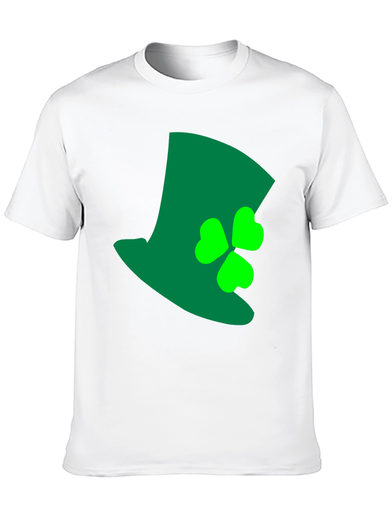 St. Patricks Day Top Hat Shamrock Graphic Tee