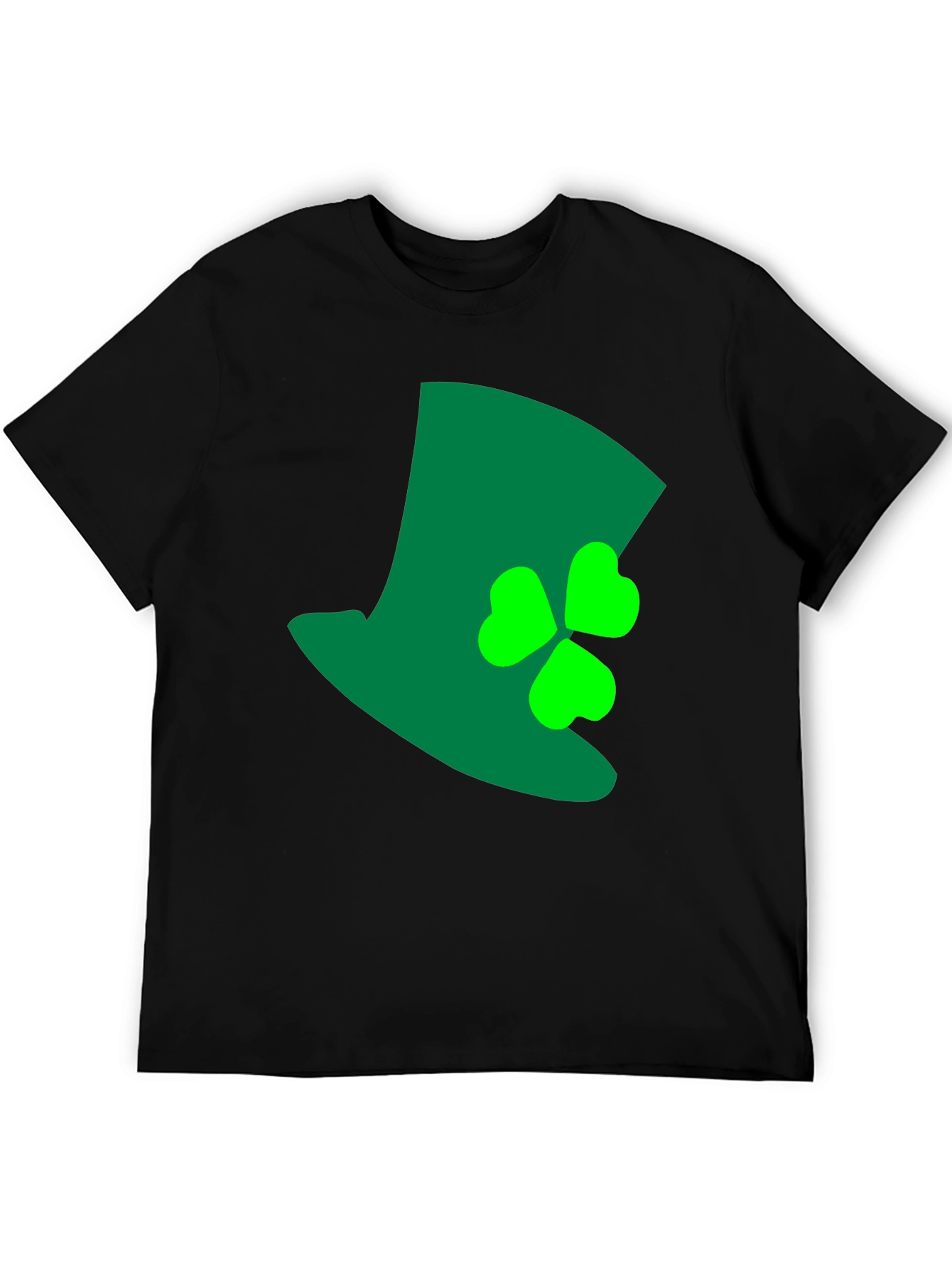 St. Patricks Day Top Hat Shamrock Graphic Tee