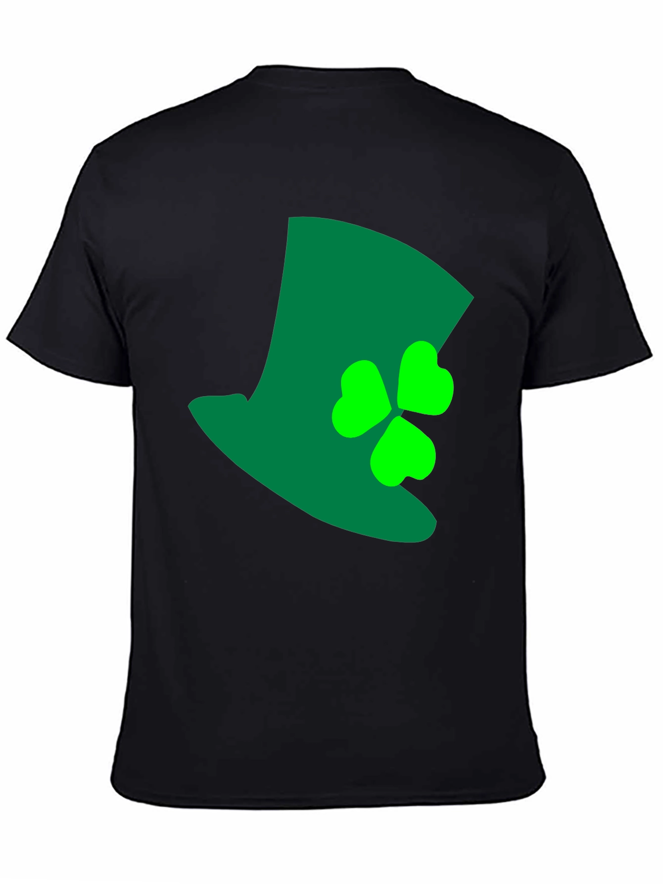 St. Patricks Day Top Hat Shamrock Graphic Tee