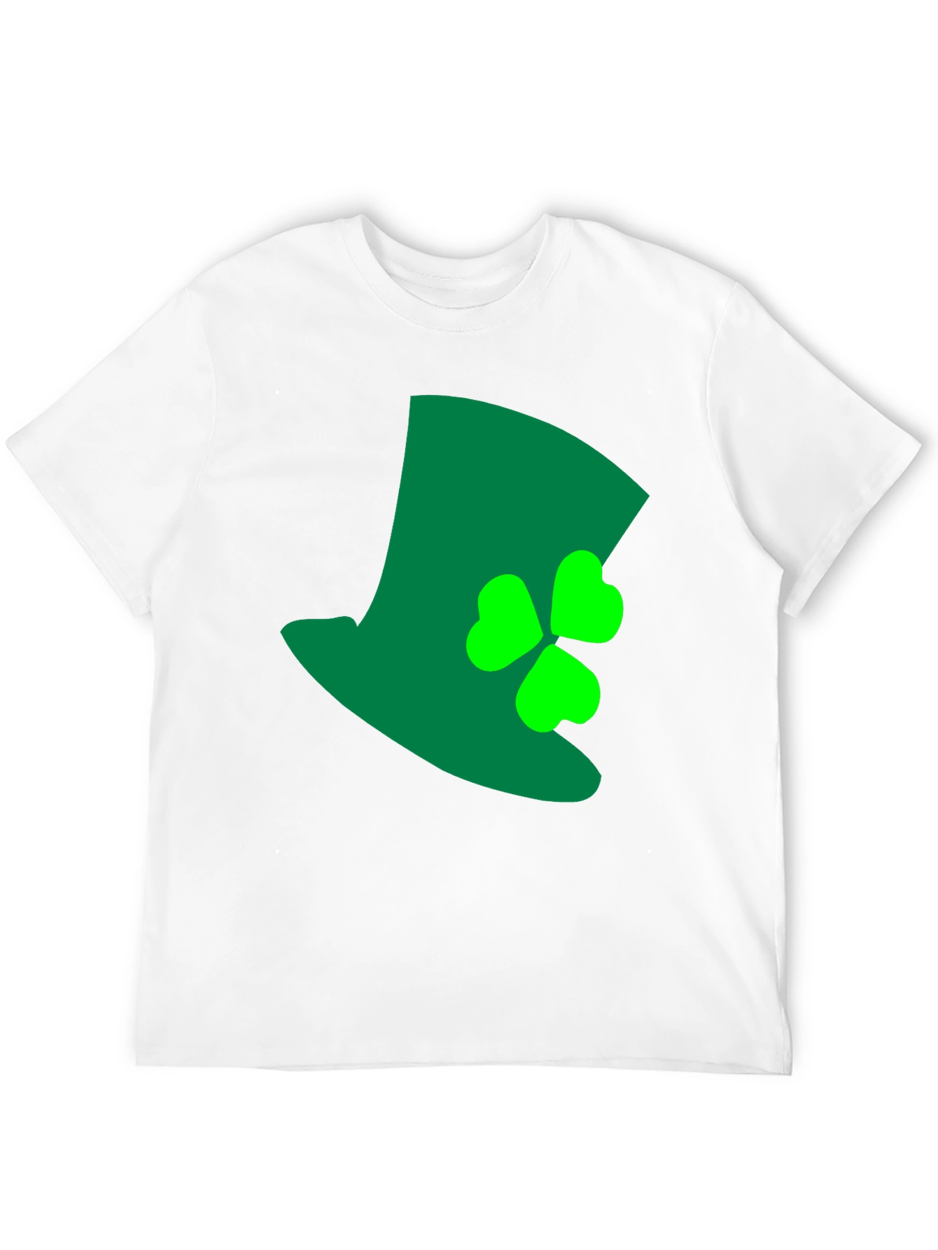 St. Patricks Day Top Hat Shamrock Graphic Tee