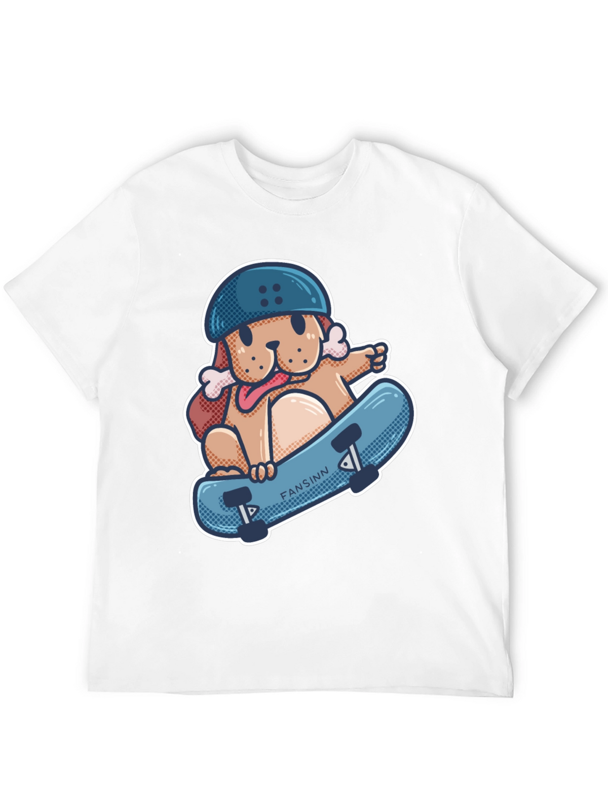 Dog Skateboard T-Shirt - Cool Graphic Tee
